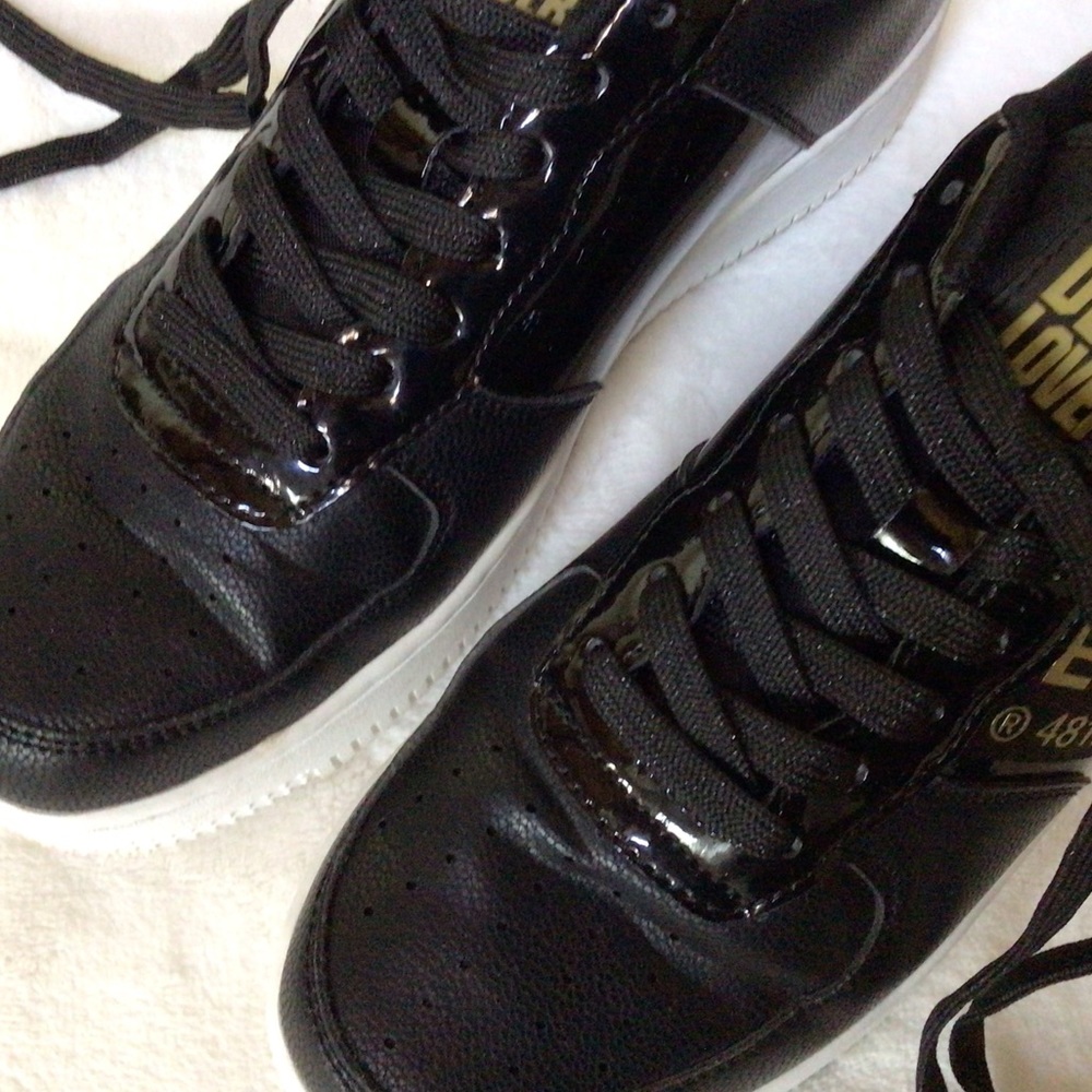Replay love denim trainers, black, worn once 39 - Picture 5 of 8